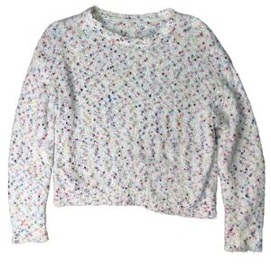 Confetti Speckled Soft Cropped Sweater Size M/L